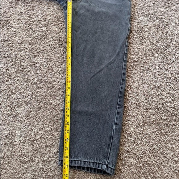 Vintage 90s Bugle Boy Jeans 100% Cotton Washed Black Men Size 36X30 - Picture 2 of 8